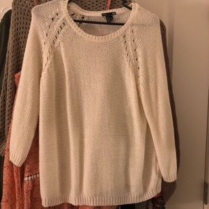 H&M white sweater